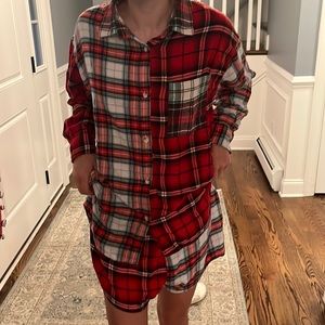 American Eagle plaid pj set